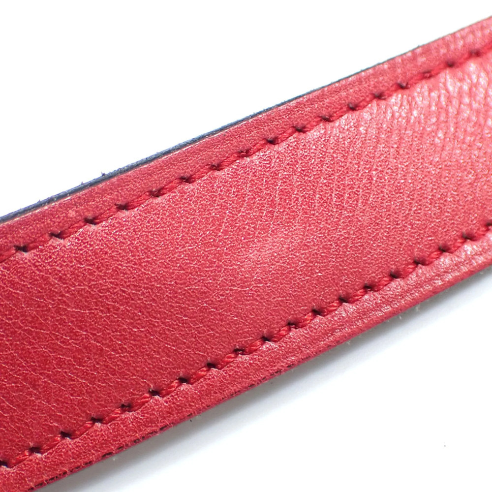CHRISTIAN DIOR Red Leather Shoulder Bag - Picture 8 of 10